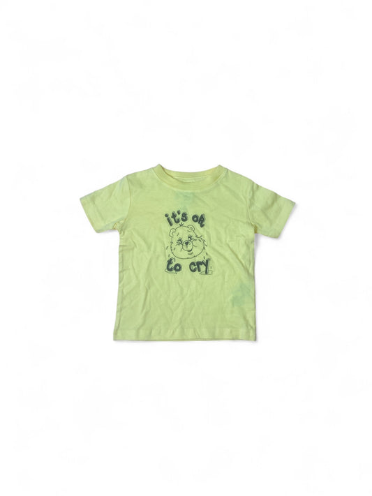 it’s ok to cry kiddo shirt yellow