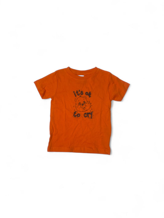 it’s ok to cry kiddo shirt orange