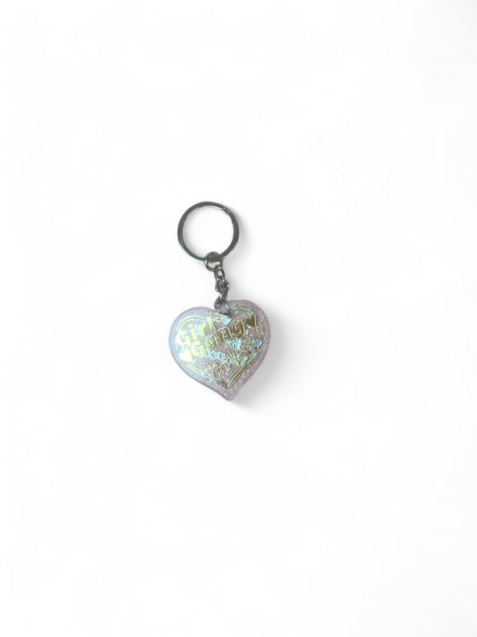 Girl gang keyring transparent