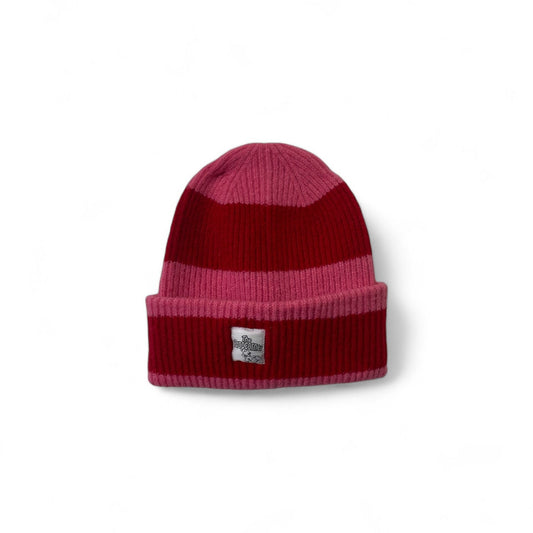 THE PROPCORNER red rose color block beanie