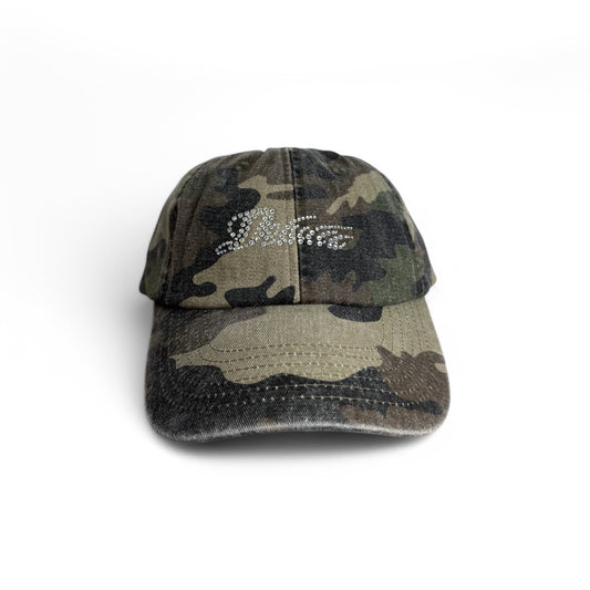 DELULU strass cap / camouflage